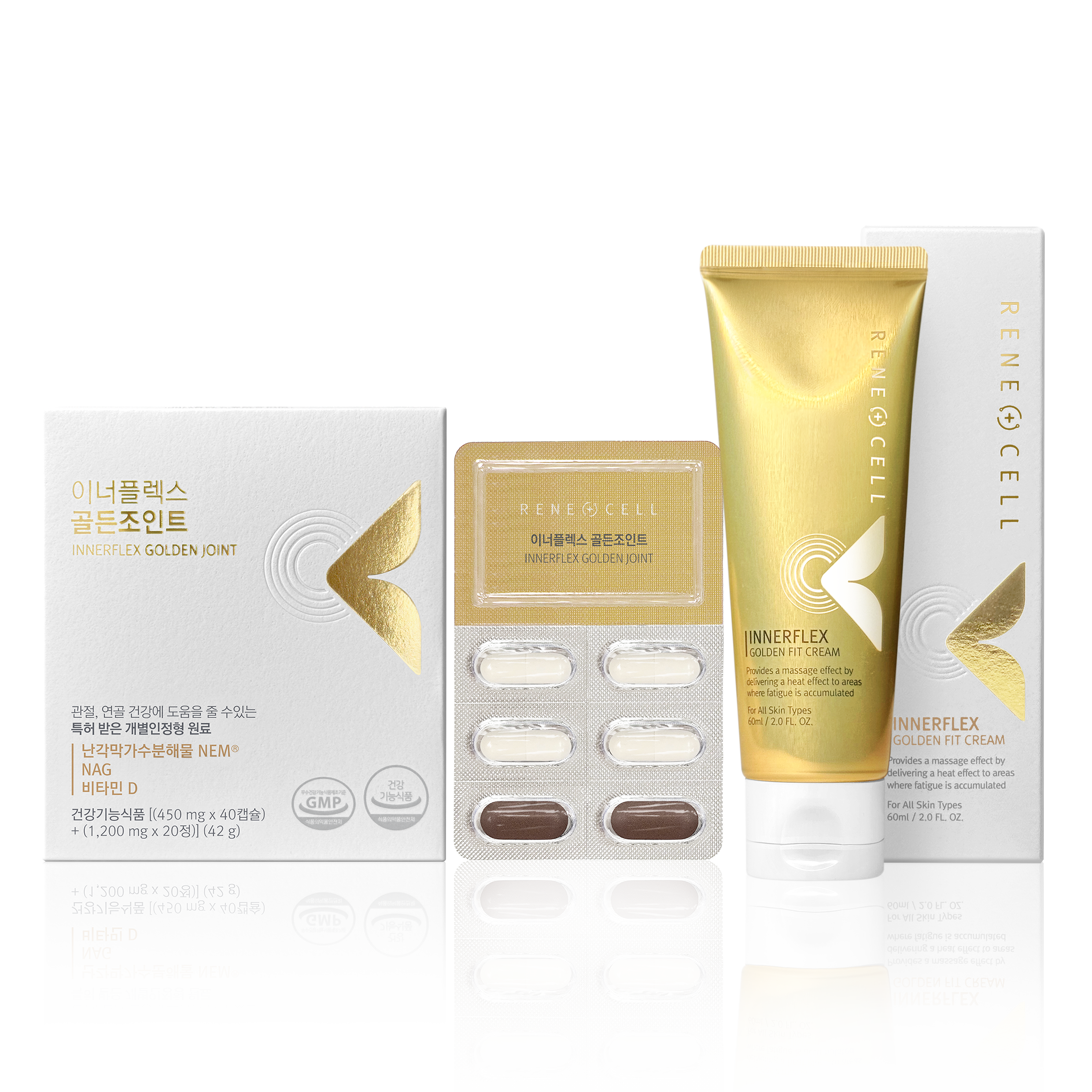 [ RENECELL ] Innerflex Joint Perfect Care / 1set (Golden Fit Cream 1ea, Golden Joint 1ea)
